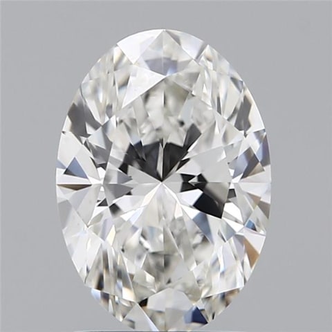 1.56 Carat Oval Lab Diamond with  Cut Diamond in 14KT  view 1
