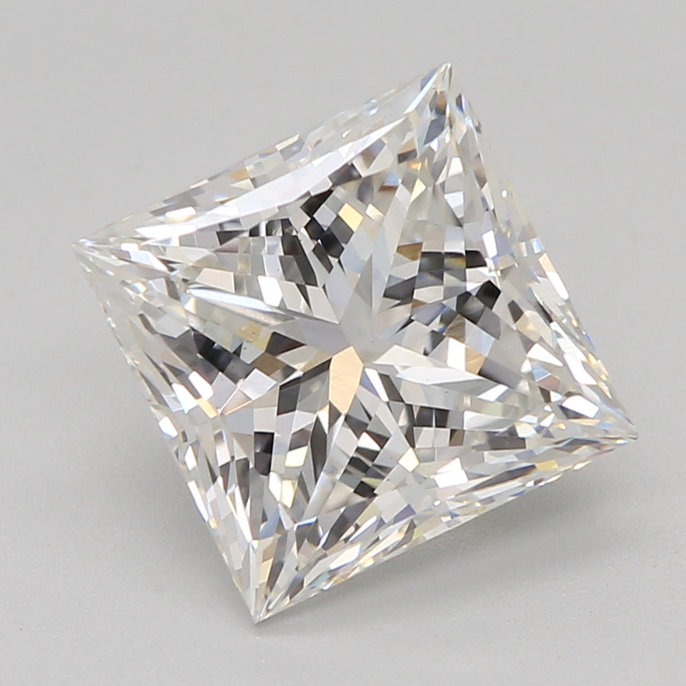 2.05 Carat Princess Lab Diamond with  Cut Diamond in 14KT  view 1
