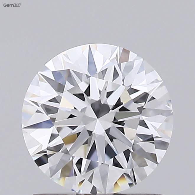 1.32 Carat Round Lab Diamond with  Cut Diamond in 14KT  view 1
