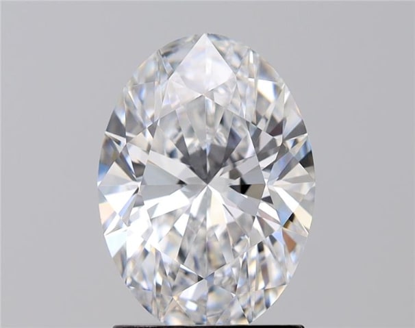 1.67 Carat Oval Lab Diamond with  Cut Diamond in 14KT  view 1
