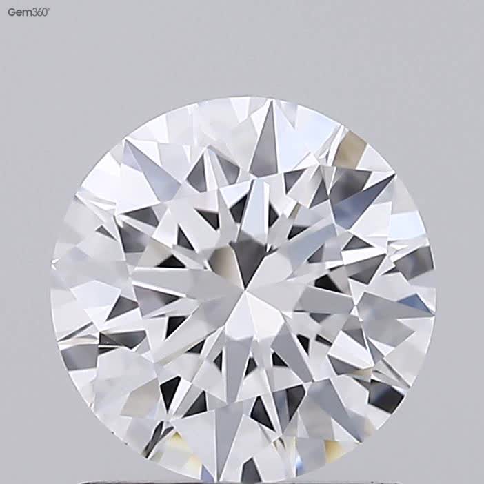 1.06 Carat Round Lab Diamond with  Cut Diamond in 14KT  view 1
