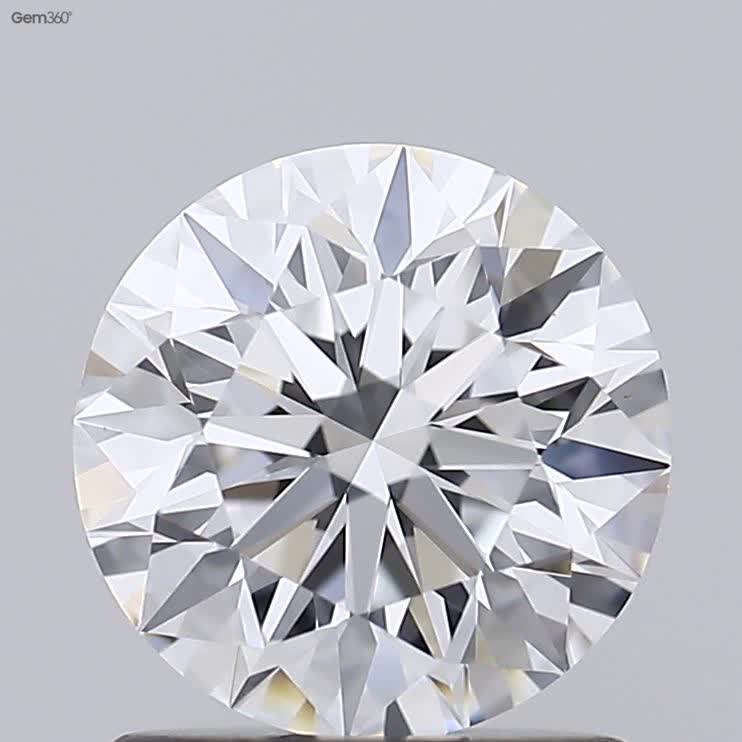 1.11 Carat Round Lab Diamond with  Cut Diamond in 14KT  view 1
