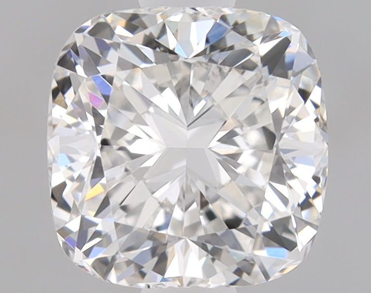 1.02 Carat Cushion Lab Diamond with  Cut Diamond in 14KT  view 1
