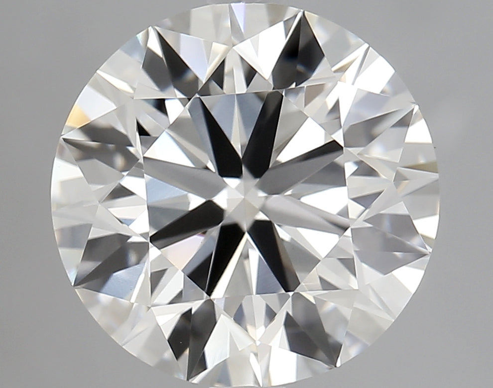3.5 Carat Round Lab Diamond with  Cut Diamond in 14KT  view 1
