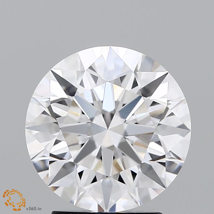 2.59 Carat Round Lab Diamond with  Cut Diamond in 14KT  view 1
