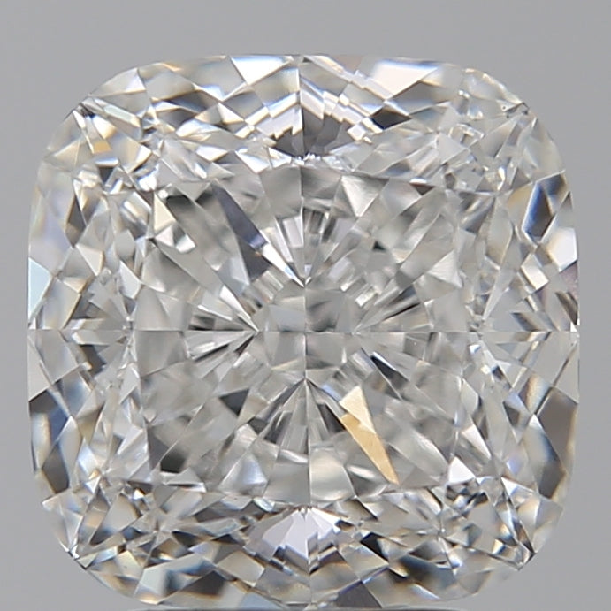 4.02 Carat Cushion Lab Diamond with  Cut Diamond in 14KT  view 1
