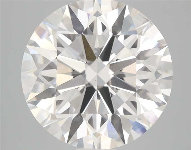 4.72 Carat Round Lab Diamond with  Cut Diamond in 14KT  view 1
