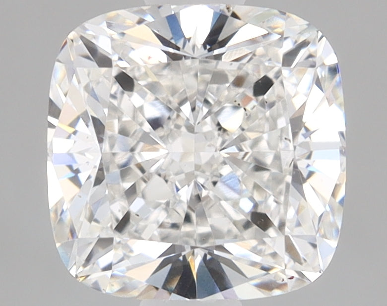 1.04 Carat Cushion Lab Diamond with  Cut Diamond in 14KT  view 1
