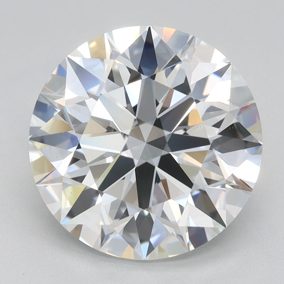 3.34 Carat Round Lab Diamond with  Cut Diamond in 14KT  view 1
