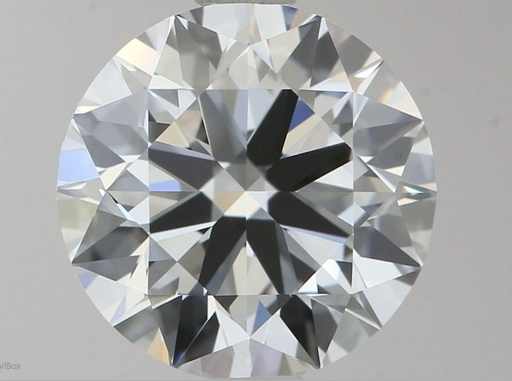 2.72 Carat Round Lab Diamond with  Cut Diamond in 14KT  view 1

