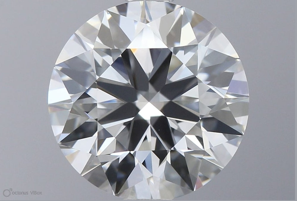 2.25 Carat Round Lab Diamond with  Cut Diamond in 14KT  view 1
