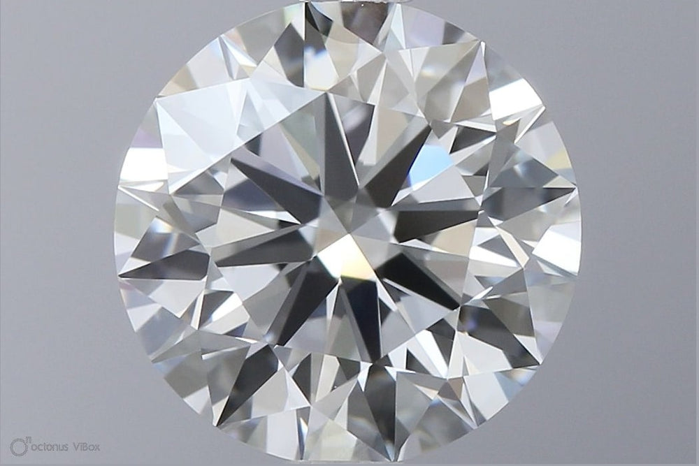 2.23 Carat Round Lab Diamond with  Cut Diamond in 14KT  view 1
