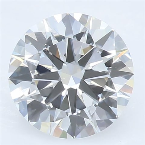 1.51 Carat Round Lab Diamond with  Cut Diamond in 14KT  view 1
