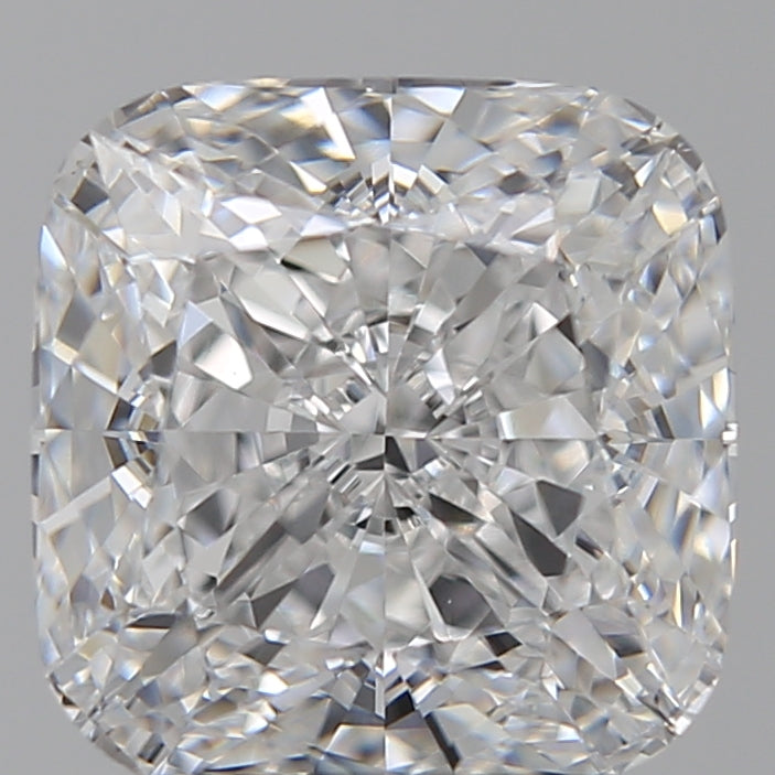 3.69 Carat Cushion Lab Diamond with  Cut Diamond in 14KT  view 1
