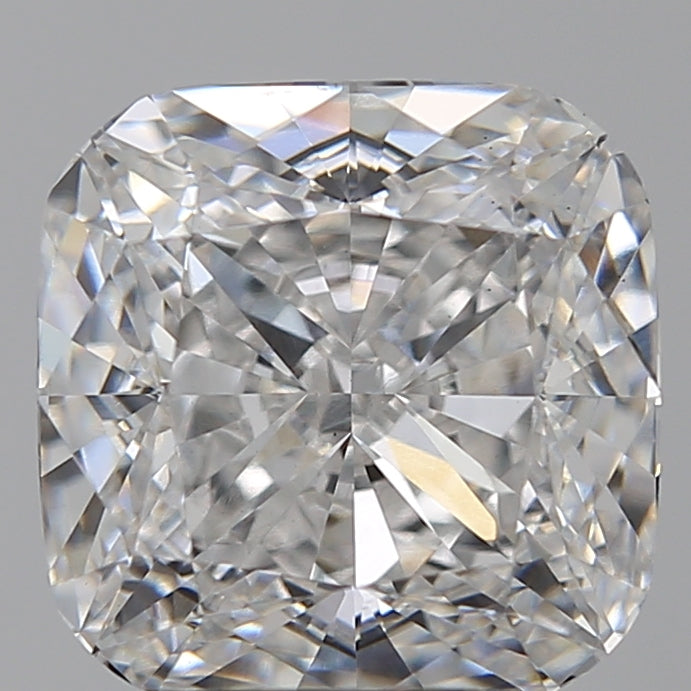 3.93 Carat Cushion Lab Diamond with  Cut Diamond in 14KT  view 1
