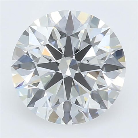 2.26 Carat Round Lab Diamond with  Cut Diamond in 14KT  view 1
