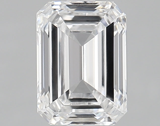 1.21 Carat Emerald Lab Diamond with  Cut Diamond in 14KT  view 1
