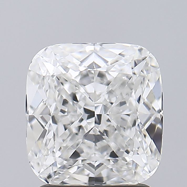 2.12 Carat Cushion Lab Diamond with  Cut Diamond in 14KT  view 1
