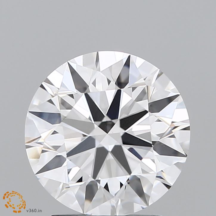 2.52 Carat Round Lab Diamond with  Cut Diamond in 14KT  view 1
