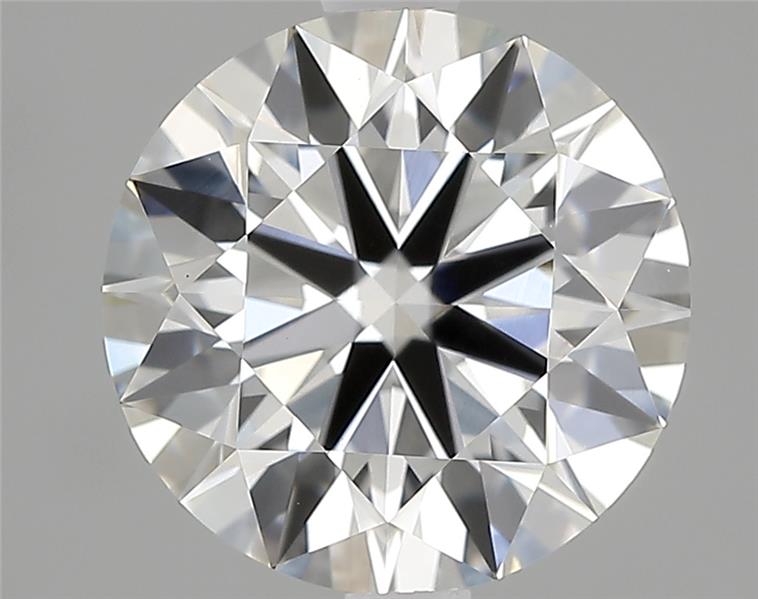 2.08 Carat Round Lab Diamond with  Cut Diamond in 14KT  view 1
