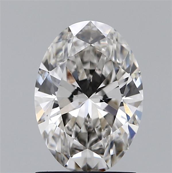 1.34 Carat Oval Lab Diamond with  Cut Diamond in 14KT  view 1
