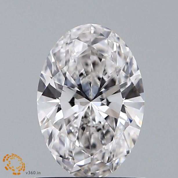 1.0 Carat Oval Lab Diamond with  Cut Diamond in 14KT  view 1
