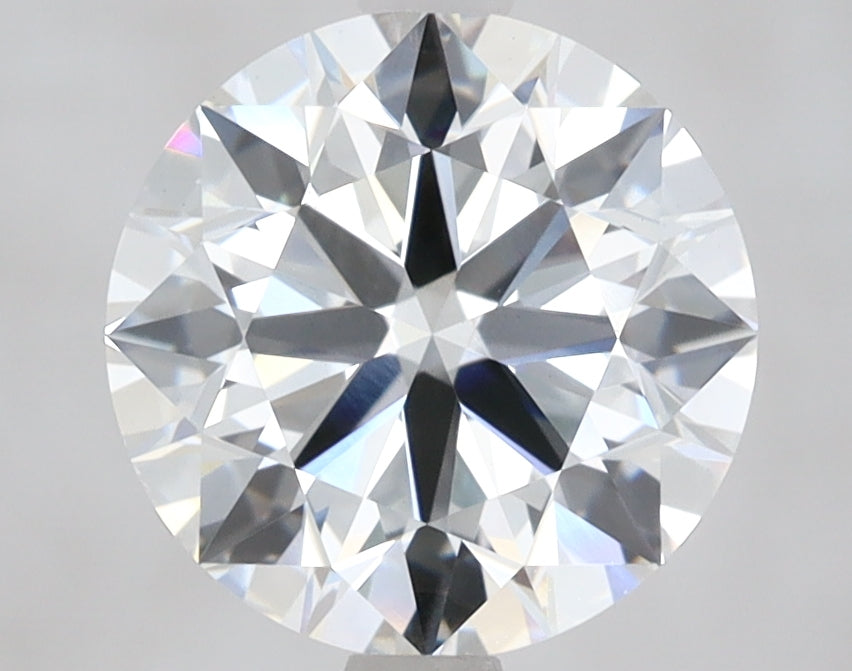 2.8 Carat Round Lab Diamond with  Cut Diamond in 14KT  view 1

