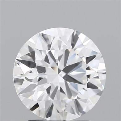 2.5 Carat Round Lab Diamond with  Cut Diamond in 14KT  view 1

