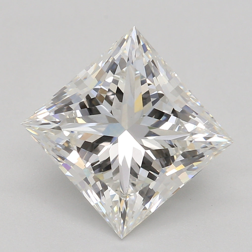 2.09 Carat Princess Lab Diamond with  Cut Diamond in 14KT  view 1
