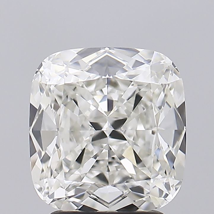 3.09 Carat Cushion Lab Diamond with  Cut Diamond in 14KT  view 1
