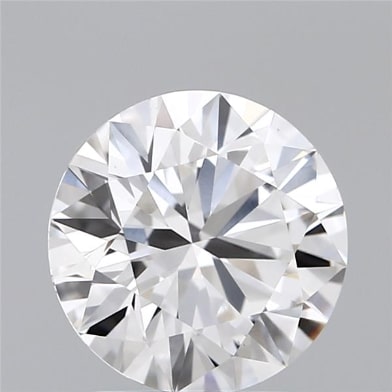 2.27 Carat Round Lab Diamond with  Cut Diamond in 14KT  view 1
