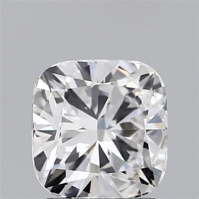 2.01 Carat Cushion Lab Diamond with  Cut Diamond in 14KT  view 1
