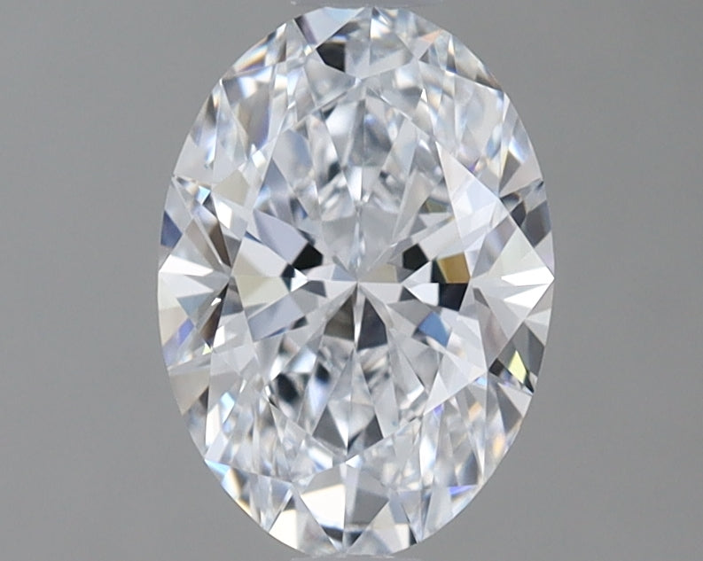 1.41 Carat Oval Lab Diamond with  Cut Diamond in 14KT  view 1
