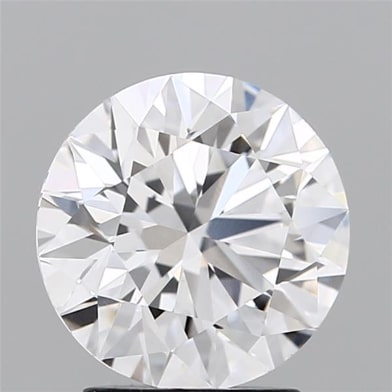 2.5 Carat Round Lab Diamond with  Cut Diamond in 14KT  view 1
