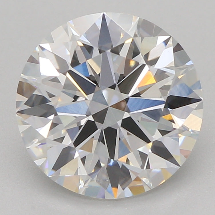 1.59 Carat Round Lab Diamond with  Cut Diamond in 14KT  view 1
