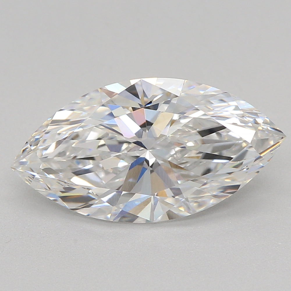 1.58 Carat Marquise Lab Diamond with  Cut Diamond in 14KT  view 1
