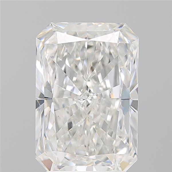 3.06 Carat Radiant Lab Diamond with  Cut Diamond in 14KT  view 1
