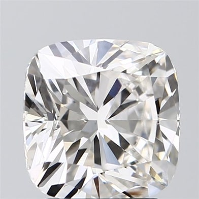 2.41 Carat Cushion Lab Diamond with  Cut Diamond in 14KT  view 1
