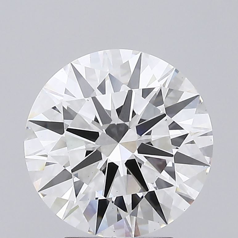 3.29 Carat Round Lab Diamond with  Cut Diamond in 14KT  view 1
