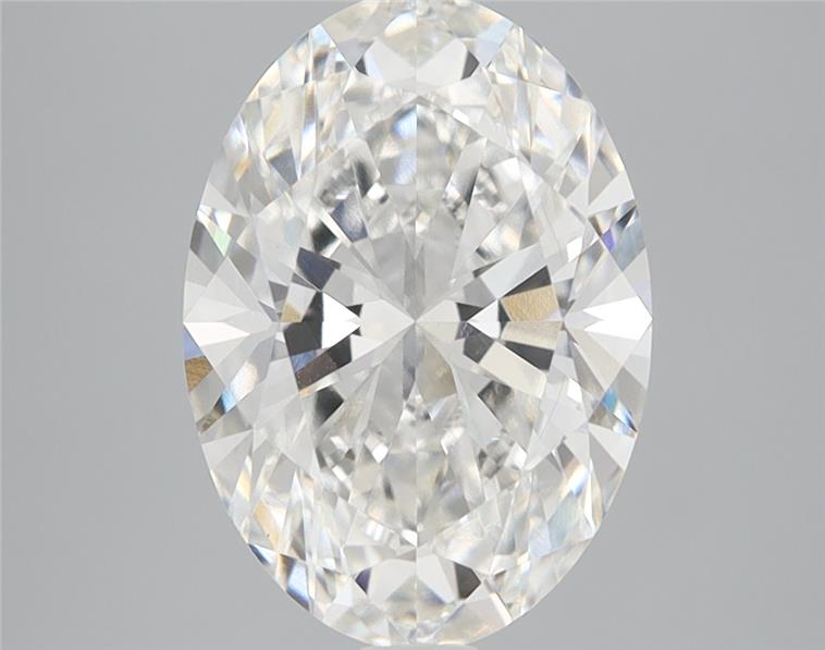 3.11 Carat Oval Lab Diamond with  Cut Diamond in 14KT  view 1
