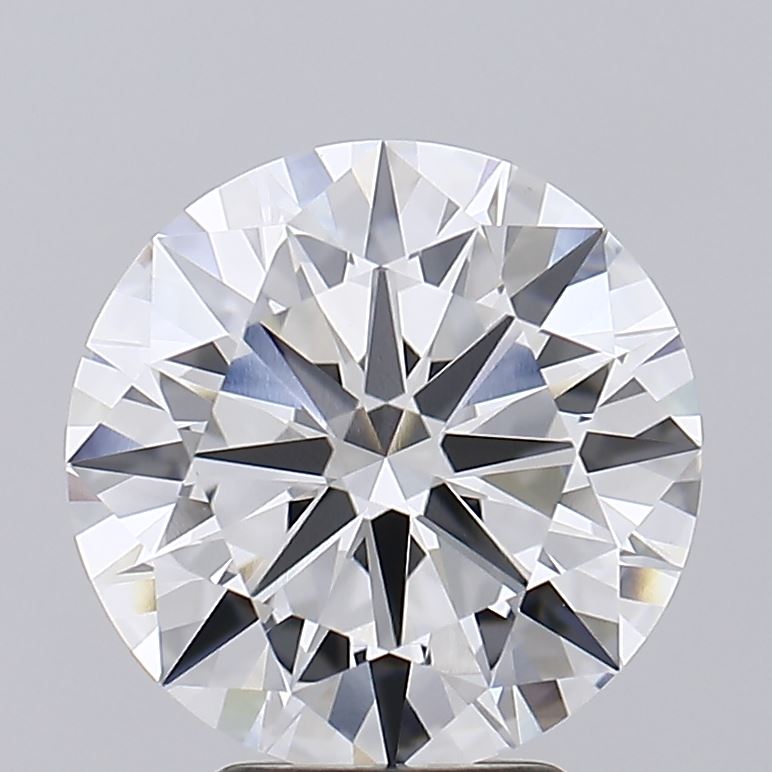 4.29 Carat Round Lab Diamond with  Cut Diamond in 14KT  view 1
