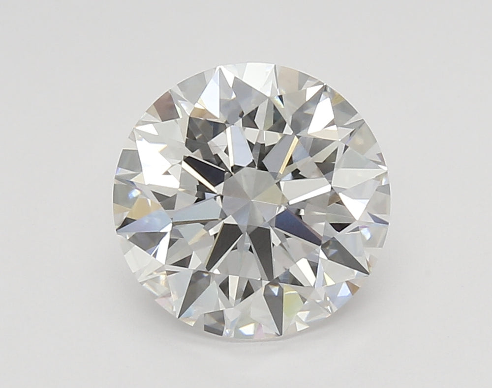3.45 Carat Round Lab Diamond with  Cut Diamond in 14KT  view 1
