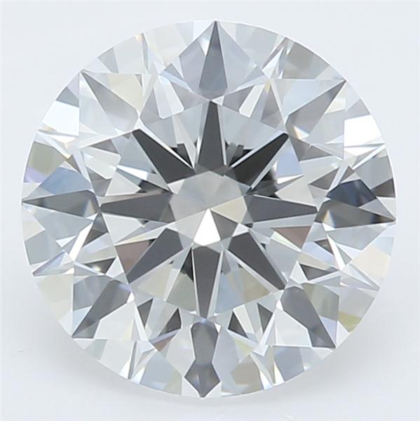 2.03 Carat Round Lab Diamond with  Cut Diamond in 14KT  view 1
