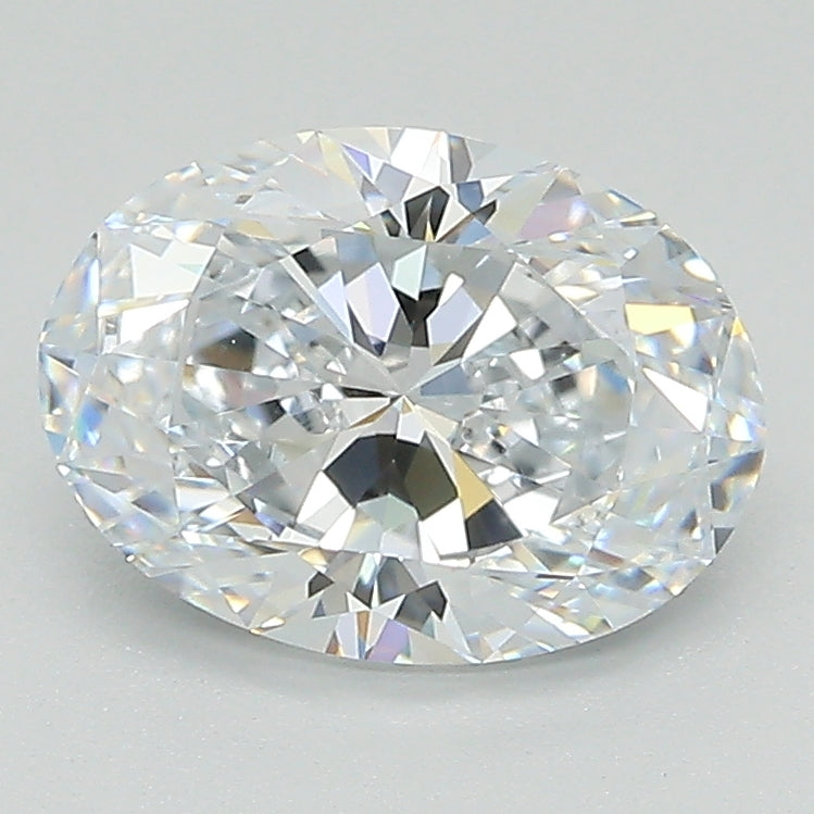 2.03 Carat Oval Lab Diamond with  Cut Diamond in 14KT  view 1
