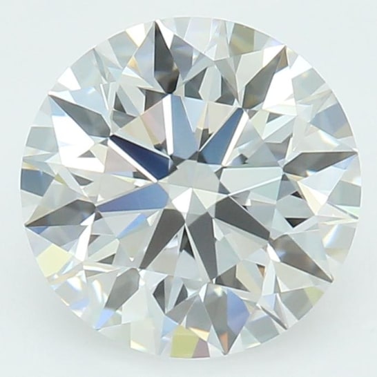 1.64 Carat Round Lab Diamond with  Cut Diamond in 14KT  view 1
