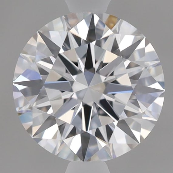 1.02 Carat Round Lab Diamond with  Cut Diamond in 14KT  view 1
