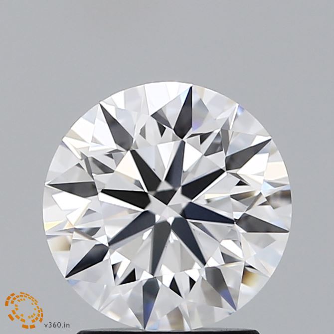 2.11 Carat Round Lab Diamond with  Cut Diamond in 14KT  view 1
