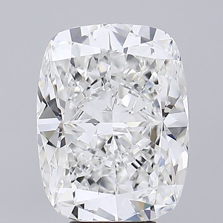 7.11 Carat Cushion Lab Diamond with  Cut Diamond in 14KT  view 1
