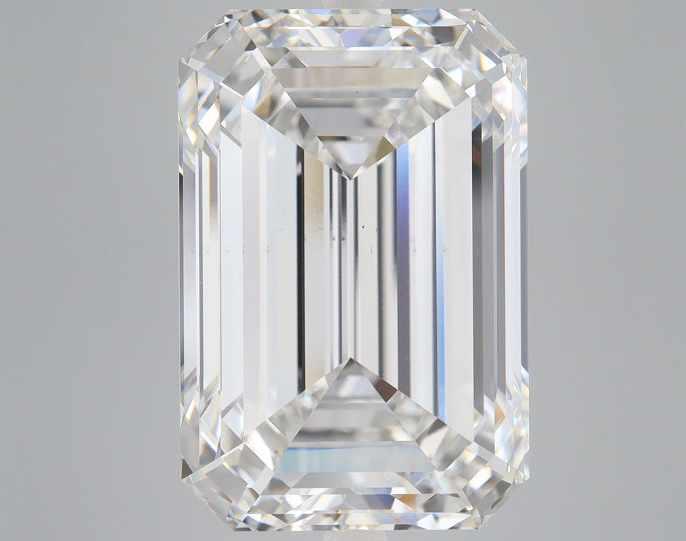 20.0 Carat Emerald Lab Diamond with  Cut Diamond in 14KT  view 1
