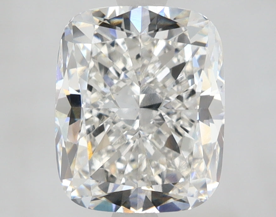 3.02 Carat Cushion Lab Diamond with  Cut Diamond in 14KT  view 1
